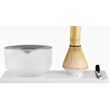 Fellow Matcha Seti 6 Parçalı Seramik ve Bambu Set Beyaz