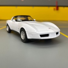 Scowetto Chevrolet Corvette 1982 1/36 Ölçek *c&c Model Garage* Çek Bırak Metal Model Oyuncak Araba