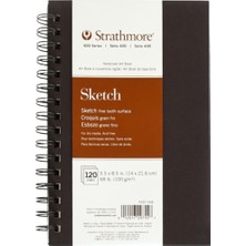 Strathmore 400 Series Sketch Book 100GR Spiralli 60 Sayfa 14 x 21.6cm