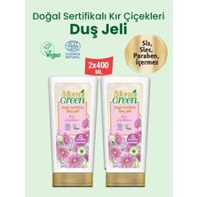 Mom's Green 2'li Set- Doğal Sertifikalı Duş Jeli - Kır Çiçekleri 400 ml x 2