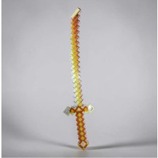 Niyet Işıklı Minecraft Kılıç - Sarı-Kahverengi