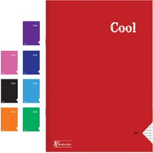 4 Adet Keskin Color Cool Dikişli Pp Kapak A5 Kareli Defter 80 Yaprak