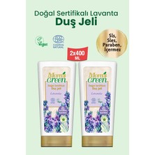 Mom's Green Doğal Sertifikalı Duş Jeli Lavantalı 2'li Set 400 ml x 2 Adet Cildinizi Nemlendirir