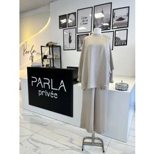 Otto Desigen Omuzdan Düğmeli Pantolonlu Tunik Takım