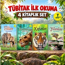 Tübitak Yayınları Tübitak Ilk Okuma 4'lü Set " Filler, Dinozorlar, Kaplanlar, Yılanlar "