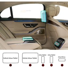 OROEL OTOMOTİV Mercedes S Class Uyumlu Arka Tabletler,orta Tabletler,arka Klima 9h Nano Ekran Koruyucu 5li Set 2026-2027