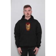 BUMETA Iron Man Demir Adam Süper Kahraman Sweatshirt Unisex Kapüşonlu Hoodie