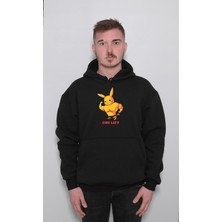 BUMETA Pokemon Pikachu Pika Chulift Gym Fitness Sweatshirt Unisex Kapüşonlu Hoodie