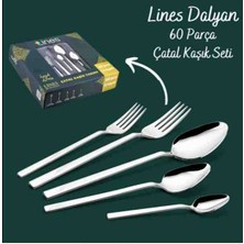 Lines Dalyan 60PRÇ Catal Kasik Set 3mlm