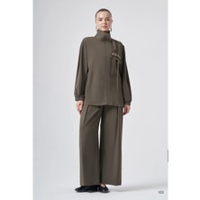 Nuss Gold Detaylı Pantolon Takım