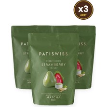 Patiswiss Matcha & Beyaz Çikolata Çilek Draje 80G x 3 Adet