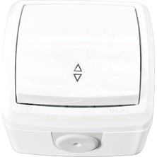 De-Pa 82003 Nemliyer Sıvaüstü Vavien Anahtar Beyaz 10A 220-250V