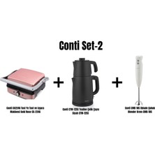 Conti Set-2 (Tost Makinesi, Çaycı ve Çubuk Blender)