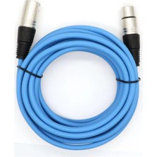 Pawer 20 Metre Mavi Xlr-Xlr Mikrofon Kablosu | Profesyonel Stereo Ses Kablosu – Sahne & Stüdyo Kullanımı