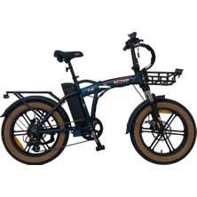 Roxform R-400 Elektrikli Katlanabilir Bisiklet 20AH Shimano Altus Hidrolik Fren Alüminyum Kadro Lacivert