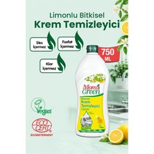 Mom's Green 750 ml Limonlu Bitkisel Krem Temizleyici Mutfak İçin Doğal ve Vegan Temizlik Ürünü