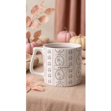Eylül Design Kişiye Özel Isim Baskılı Ördek Fiyonk Tasarım Seramik Kupa Bardak 250 ml - Lüks Kahve Mug