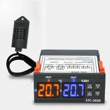 STC-3028 Dijital Sıcaklık Nem Ölçer 110-220V 10A Termostat ( Lisinya )