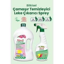 Mom's Green 2'li Set Bitkisel Çamaşır Deterjanı 40 Yıkama Kır Çiçekleri - Bitkisel Leke Çıkarıcı Sprey 750 ml