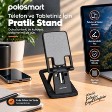 Polosmart PBS108 Ayarlanabilir Telefon Tablet Tutucu Stand Siyah