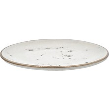 Tulu Porselen Tulü Porselen Elegance Düz Tabak 17 cm -Paris Krem 6'lı