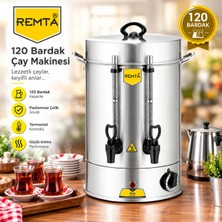 Remta 120 Bardak Çay Makinesi – 304 Kalite Paslanmaz Çelik