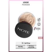 Note Cosmetics NOTE 02 Light Beige Loose Powder Matlaştırıcı Toz Pudra 14 g Tüm Cilt Tipleri İçin Uygun