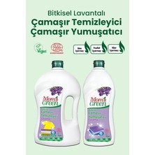 Mom's Green 2'li Set Bitkisel Çamaşır Deterjanı 40 Yıkama Lavanta - Bitkisel Yumuşatıcı Lavanta