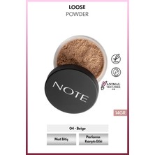 Note Cosmetics Loose Powder Makyaj Sabitleyici Matlaştırıcı Toz Pudra 04 Beige Ultra İnce
