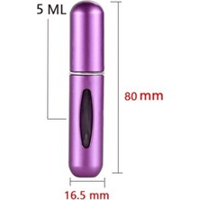 Buffer Dolabilir Cep Parfüm Şişesi Şık Alüminyum Gövde ile 4 ml Kapasiteye Sahip