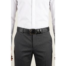 ONZ Hakiki Deri Erkek Spor Kemer - Kot ve Jeans Pantolon Uyumlu_4.5 cm