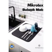 Homelka Mikrotex Bulaşık Matı Süper Emici Bulaşık Kurutma Matı 45X36CM Tezgah Üstü Bulaşık Matı