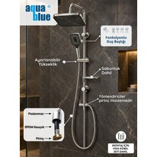 Aqua Blue Kare Robot Duş Seti