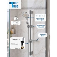 Aqua Blue Sürgülü Duş Seti