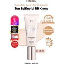MISSHA Aydınlatıcı&Ton Eşitleyici Çok Fonksiyonlu BB Krem M Perfect Blanc BB  SPF50+/PA++++ 21/Vanilla