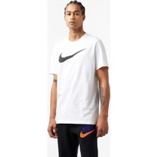 Nike M Nsw Tee Icon Swoosh DC5094-100 Beyaz Erkek Günlük Tişört