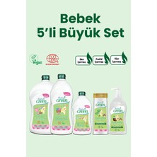 Baby's Green Organik Yeni Doğan Bebek Bakım Seti 5 Li Ecocert Onaylı