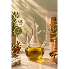 Porsima 5323 Borosilikat Cam Ibrik Model Zeytinyağ Şişesi - Yağlık ve Sirkelik 750ML