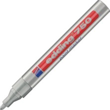 Edding 750 Boya Dekor Beyaz Marker Kalemi Gümüş