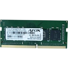 Afox 8gb Ddr4 2666MHZ CL19 Notebook Ram / Value AFSD48FH1P