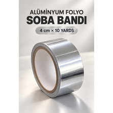 Güzelyüz Avm Soba Bandı Alüminyum Folyo Bant 10 Yards x 4 cm