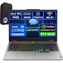 Lenovo Loq 15IRX10 83JE00K1TREP9 I5-13450HX RTX5050 8gb 32GBRAM 2tbssd 15.6'' Fhd 144Hz WIN11 Pro + Elektropasaj Çanta
