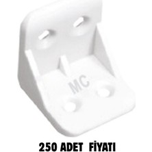 İlka Pls. L Köşe Bağlantı Beyaz ( 250 Adet)