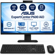 Asus Expertcenter P600 PM640KA S4 Ryzen Aı 7-350 24GB 1tb SSD 23.8 Windows 11 Pro Siyah Aı-Powered Aıo Bilgisayar