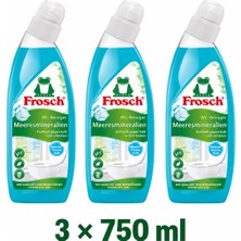 Frosch Deniz Mineralli Wc Tuvalet Temizleyici 3 × 750 ml (Toplam 2,25 L)
