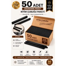 Midex ÖRF-BT-25BK-25X Siyah Ritim Çubuğu Örf Aletleri Seti 25 cm Karbon Fiber Toptan Paket (25 Çift Tek Renk)