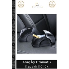 Denguva #otoküllük Araba Isıya Dayanıklı Metal Iç Hazne Koku Önleyici Şık Pratik Sabit Araç Içi Otomatik Kapaklı Küllük