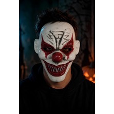 Halloween Cadılar Bayramı Kırmızı Gözlü Korkunç Palyaço Maske