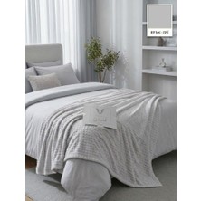 Yünteks Aslan Bubble Desen / Mevsimlik / Hafif / Lüx / Modern / Çift Kişilik Battaniye