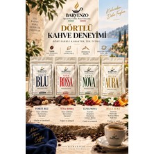 Barvenzo Dörtlü Kahve Deneyimi | 250 G × 4 | Forte Blu + Viva Rossa + Luna Nova + Bella Aura
